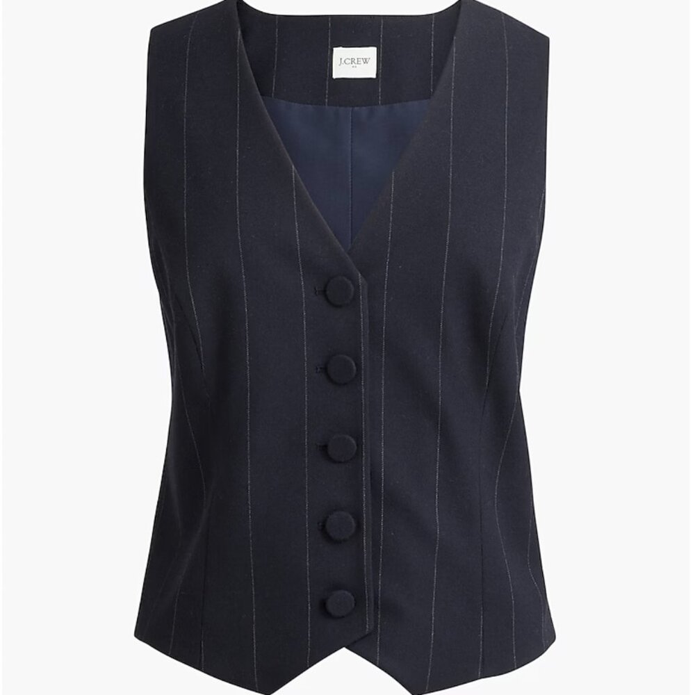 J Crew Pinstripe Suit Vest